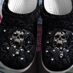 Skull Dark Night Crocs Clog Shoes
