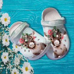 Goat Flower Cute Croc Shoes Gift Aunt