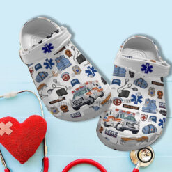 Emergency Driver Car Ems Item Croc Shoes Gift Aunt Mother Day 2022- Ems Worker Shoes Croc Clogs Gift Birthday Girl