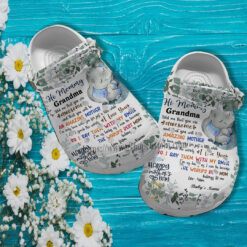 Elephant Grandma Letter Cuter Croc Shoes Gift Mother Day- Elephant Grandaughter Shoes Croc Clogs Customize Gift