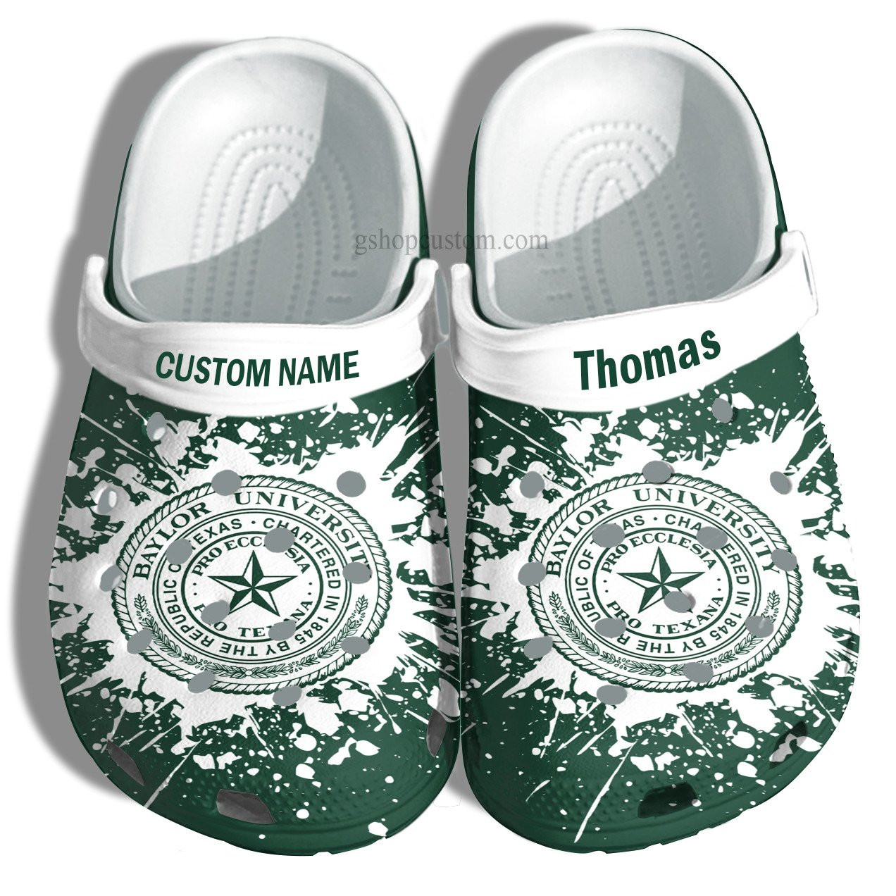 Baylor University Graduation Gifts Croc Shoes Customize- Admission Gift Crocs Shoes