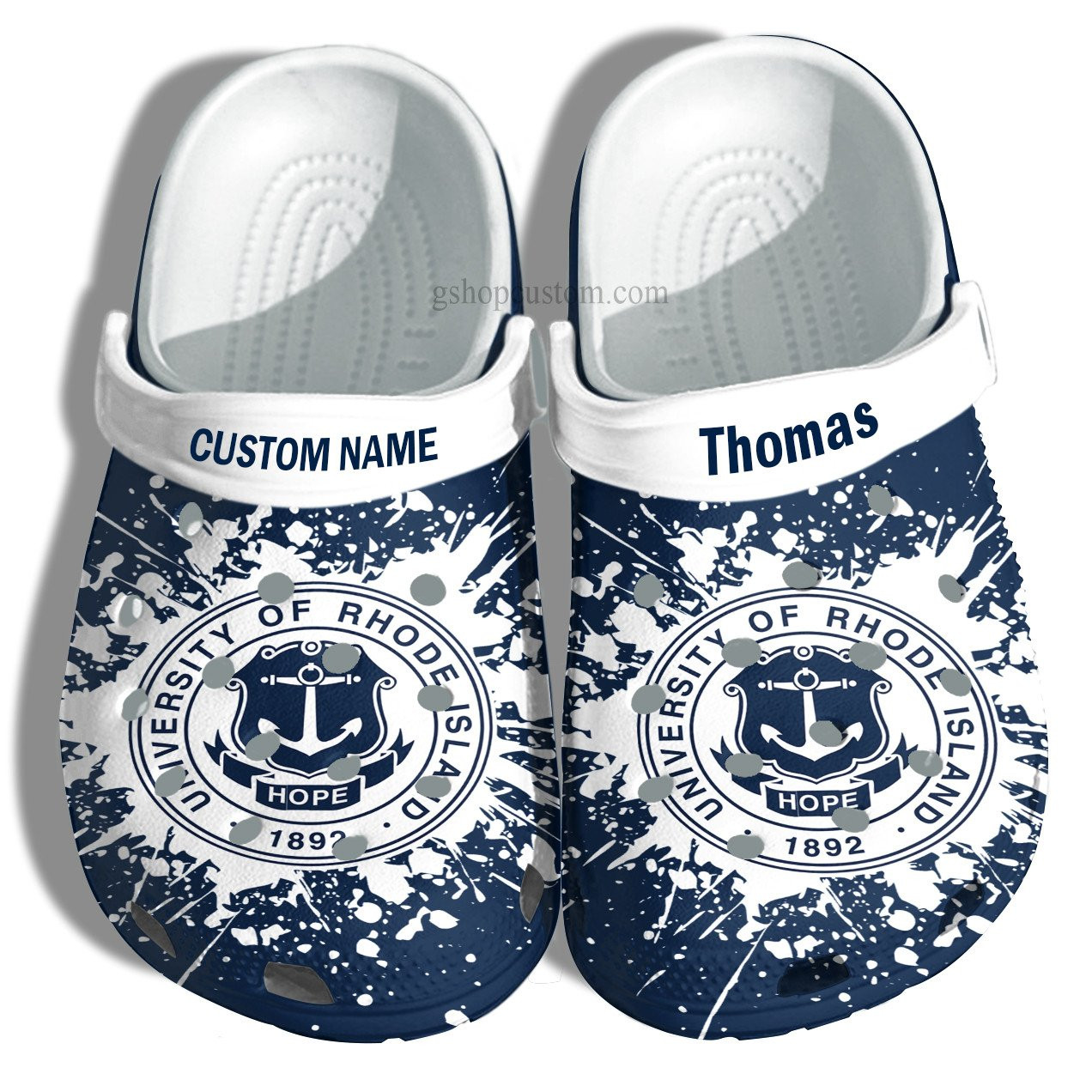 University Of Rhode Island Graduation Gifts Croc Shoes Customize- Admission Gift Crocs Shoes