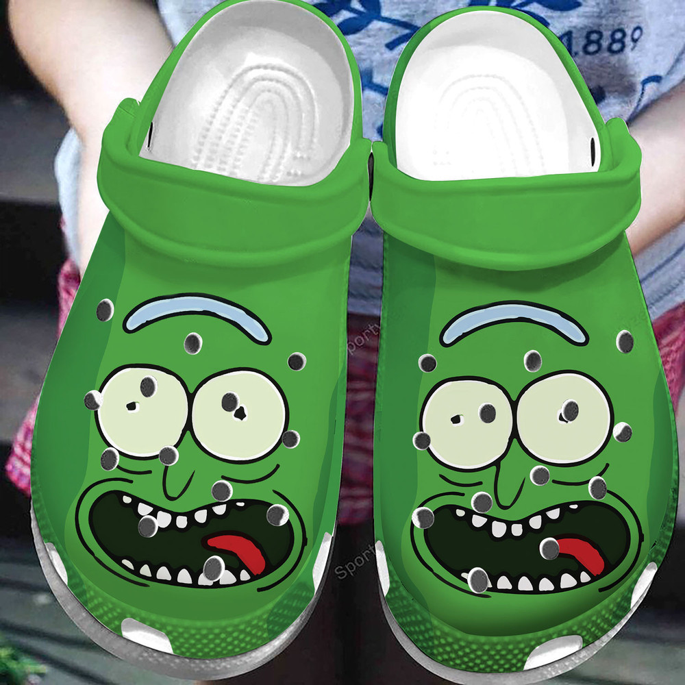 Pckle Rck Green Funny Clog Shoes