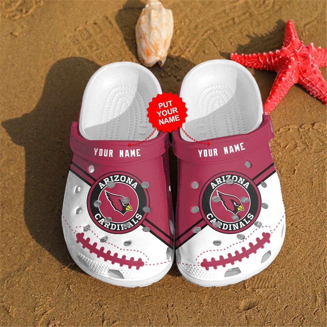 Personalized Arizona Cardinals Nfl Fans Crocs Crocband Clogs