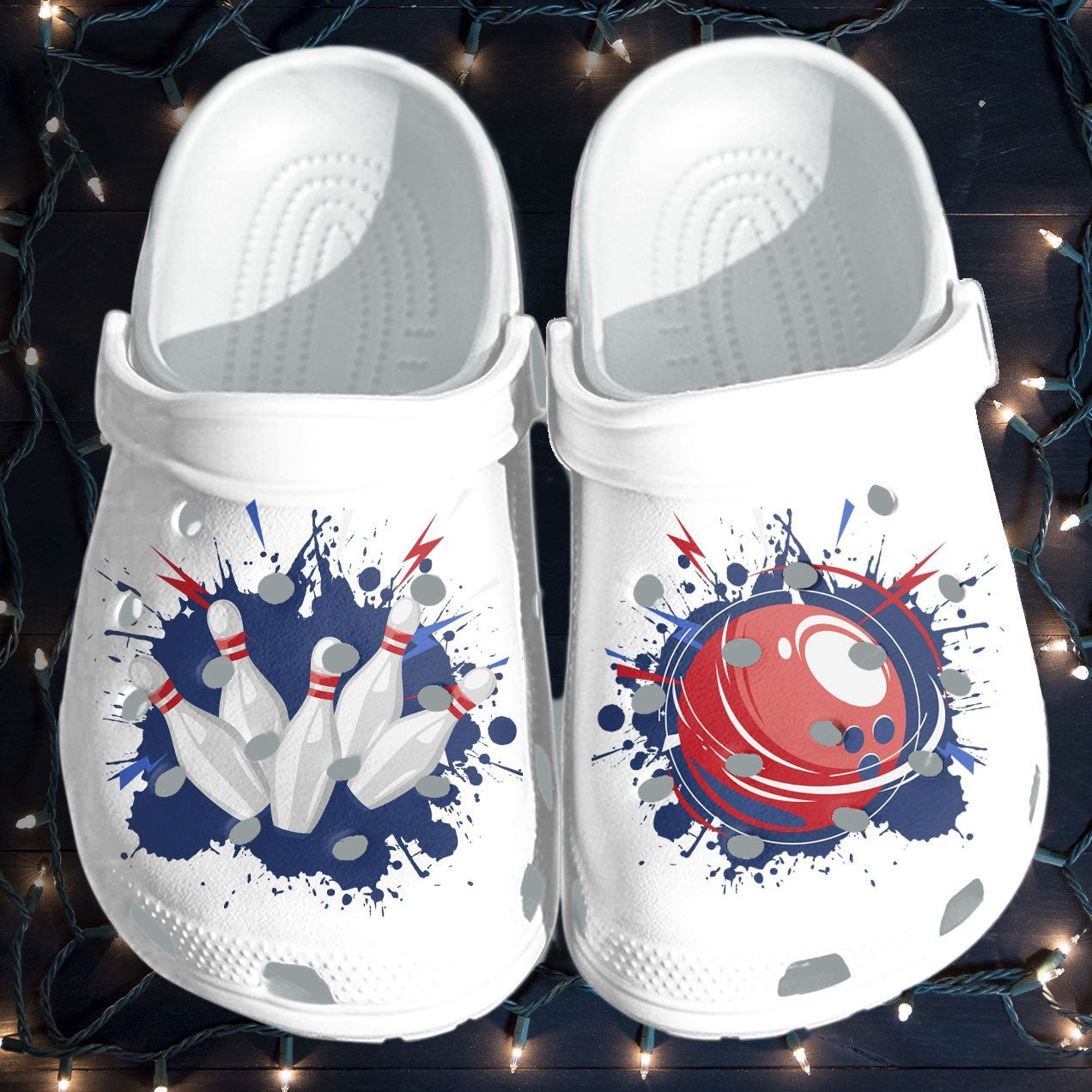 Bowling Custom Shoes - Funny Bowling Strike Ball Crocs Clogs Gifts Birthday