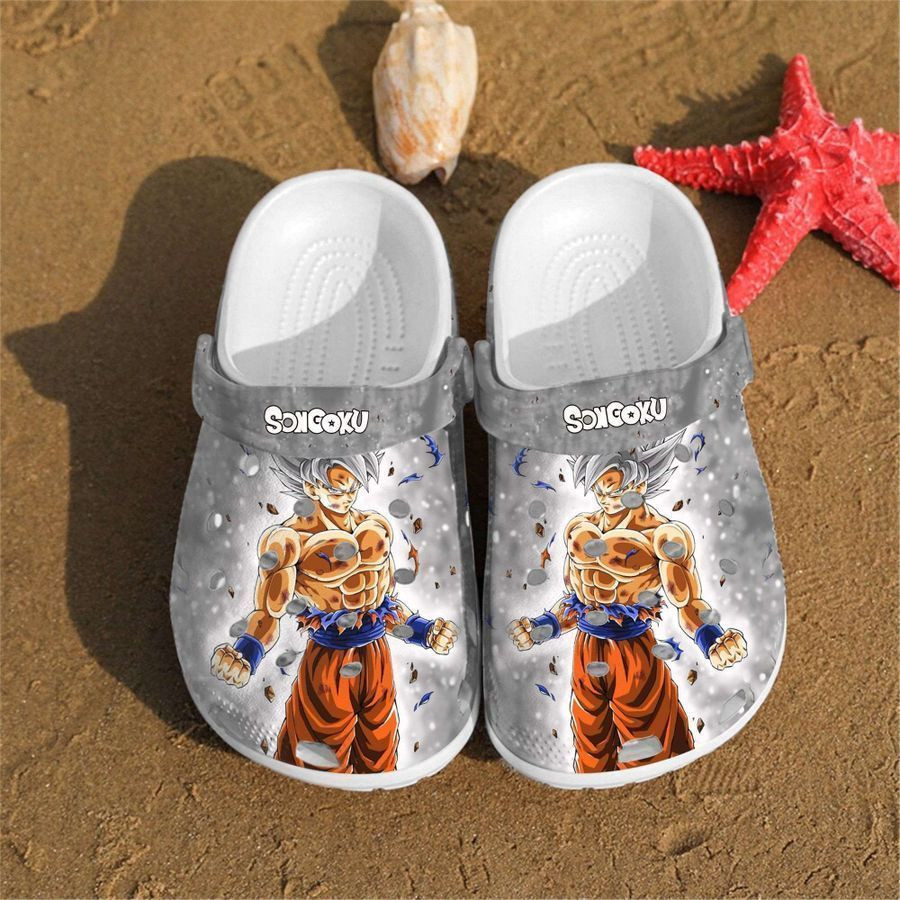 Personalised Songoku Art Custom Crocs Clog Shoes