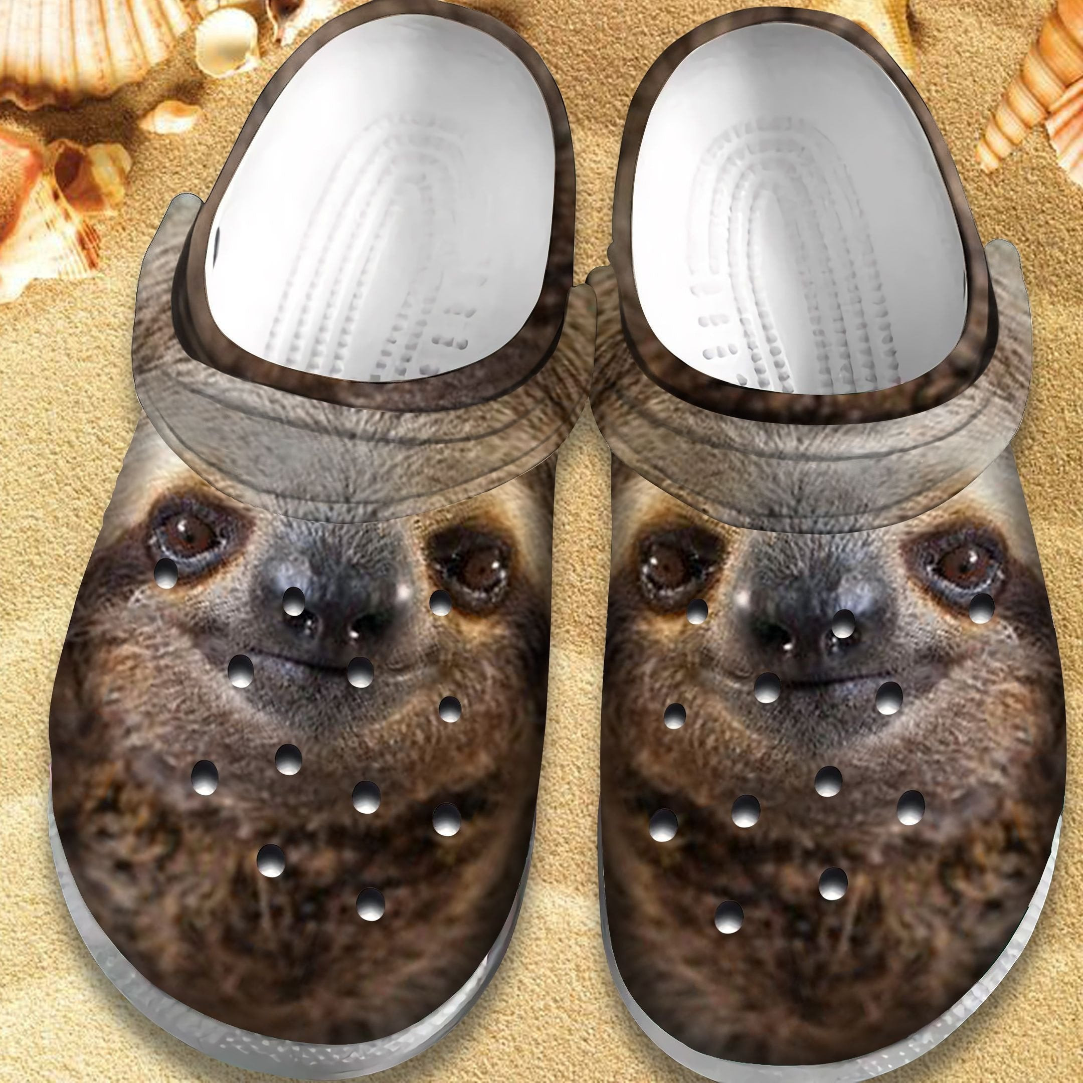 Happy Sloth Shoes - Sloth 3D Crocs Clogs Gift For Women Men Kids