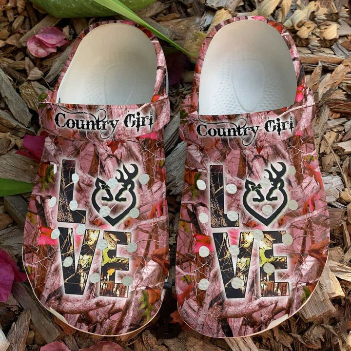 Country Girl Love Crocs Crocband Clog Shoes For Men Women