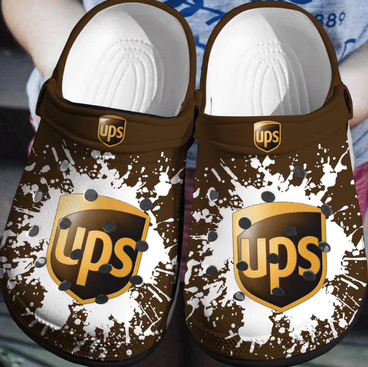 Ups United Parcel Service Brown Clogs Shoes