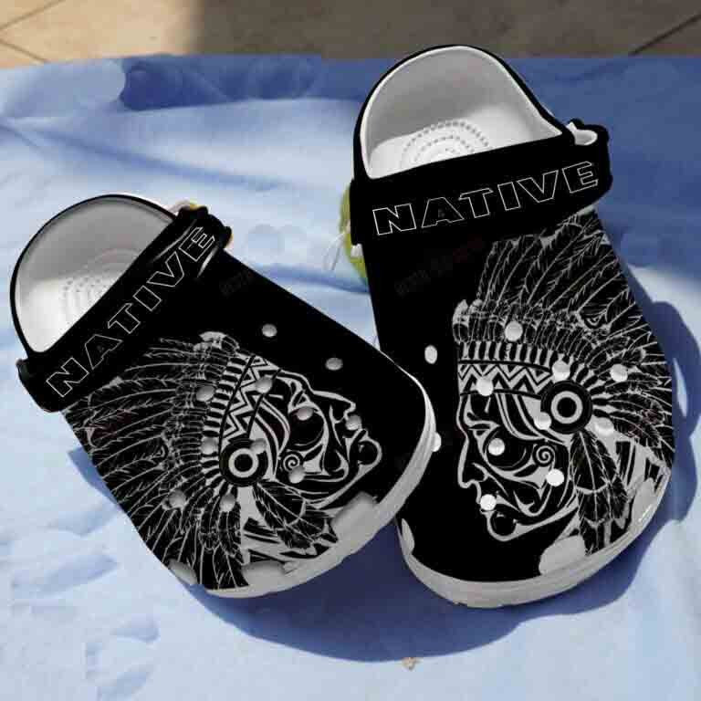 Native American Man Shoes Crocs Clogs Gifts For Men Women