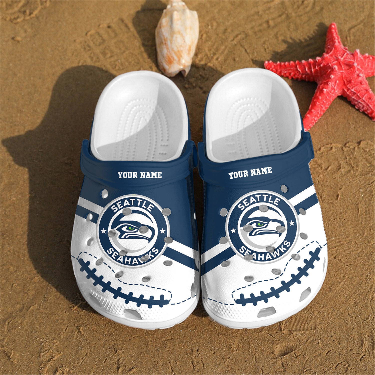 Personalized Seattle Seahawks Clog Shoes