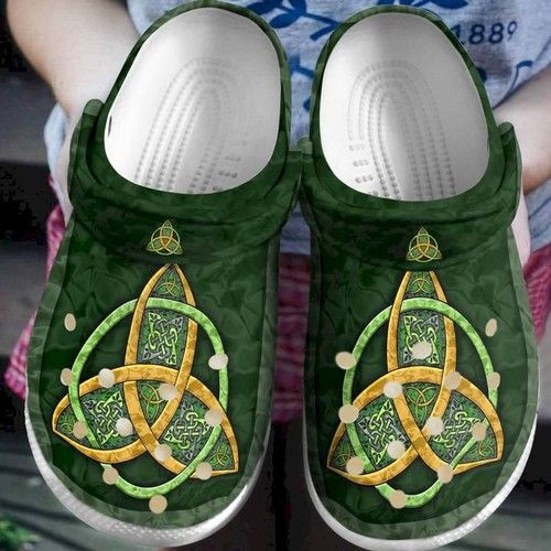 St Patricks Day Irish Shamrock Celtics Crocband Crocs Shoes