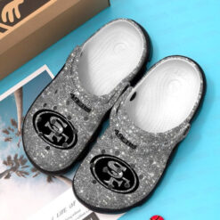 San Francisco 49Ers Glitter Crocband Nfl Clog Shoes