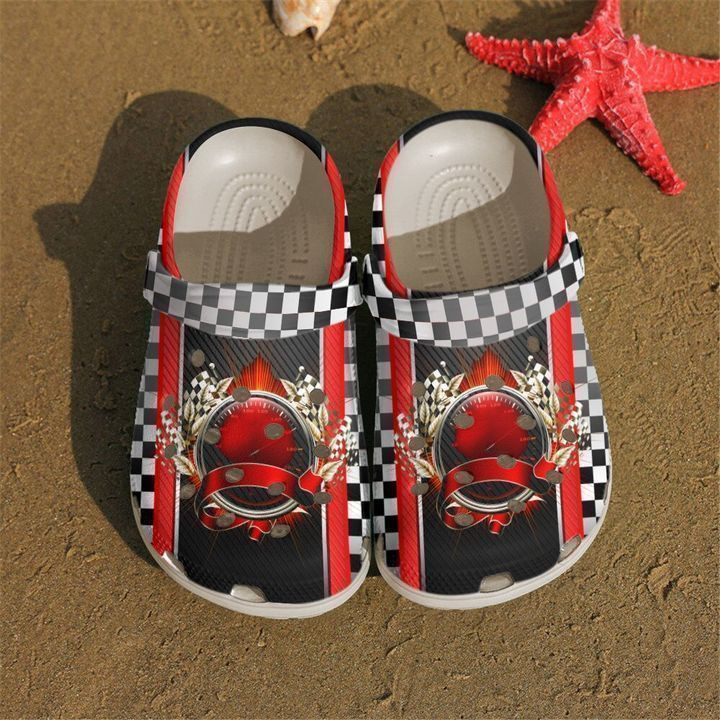 Racing Speedometer Crocs Classic Clogs Shoes