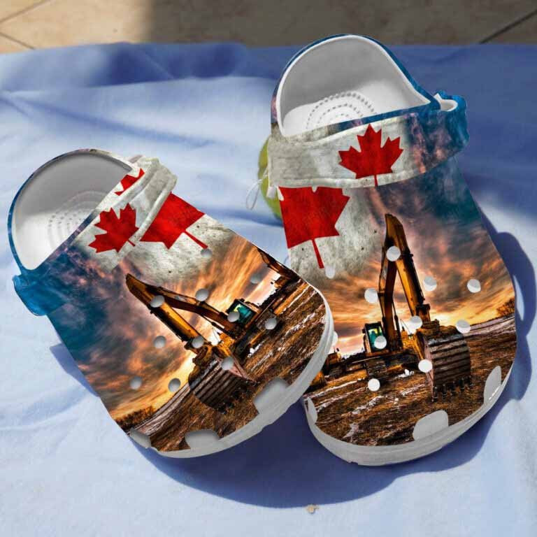 Canada Excavator Clogs Crocs Shoes Gifts For Men Fathers Day