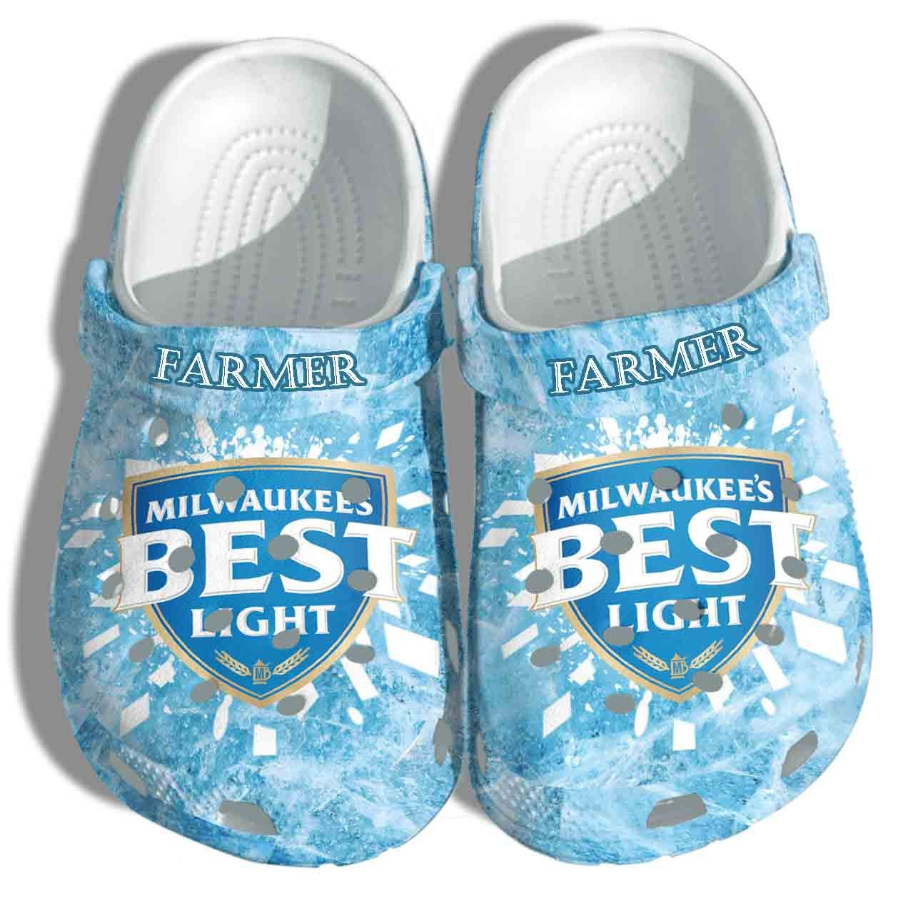 Custom Milwaukees Best Light Crocs Shoes Clogs - Funny Beer Crocs Shoes Clogs For Men Women