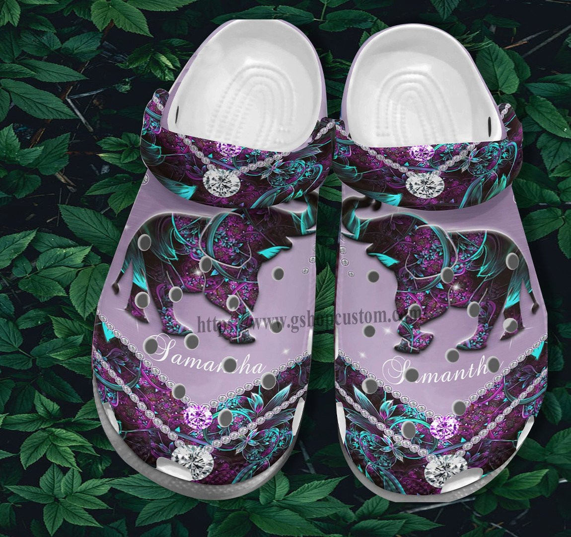 Gift Grandma Shoes Elephant Twinkle Jewelry Crocs Shoes - Elephant Lover Croc Clogs Shoes Gift Mother Day 2022