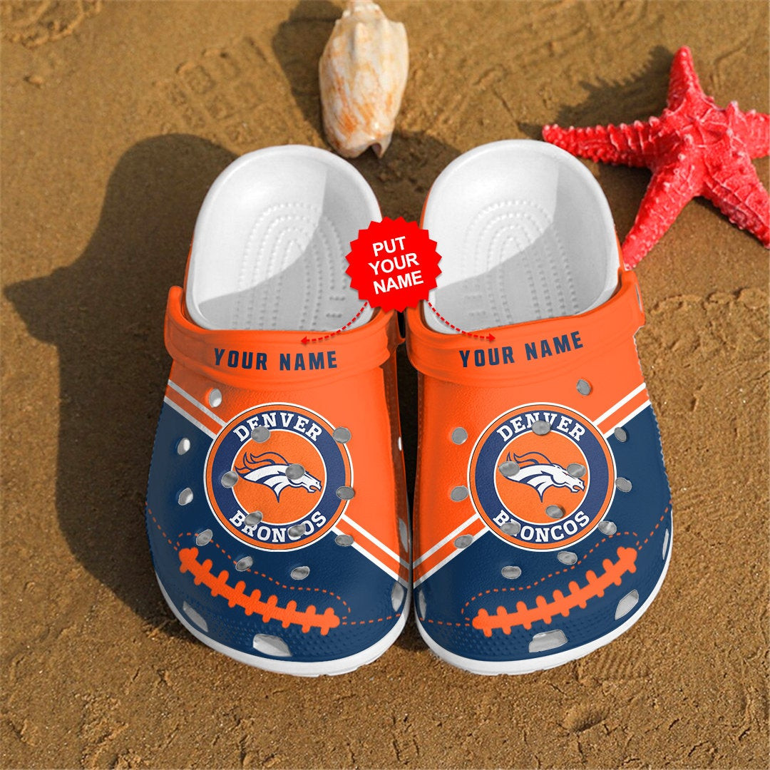 Denver Broncos Personalized Custom For Nfl Fans Clog Shoes