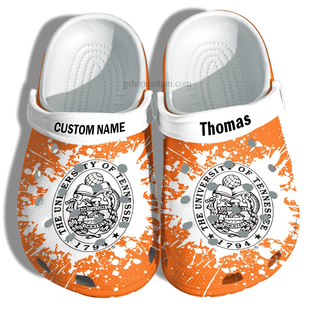 The University Of Tennessee Graduation Gifts Croc Shoes Customize- Admission Gift Crocs Shoes