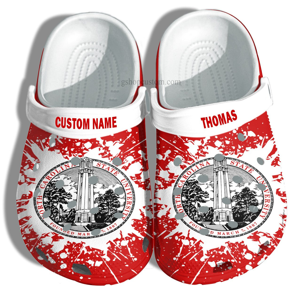 North Carolina State University Graduation Gifts Croc Shoes Customize- Admission Gift Crocs Shoes