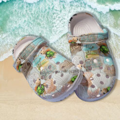 Turtle Baby Life Beach Ocean 3D Croc Shoes Gift Daughter- Bestie Turtle Beach Shoes Croc Clogs