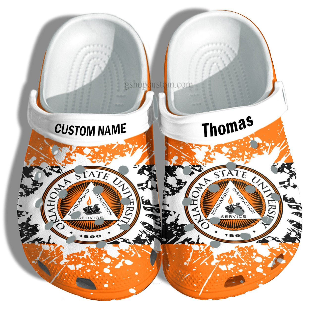 Oklahoma State University Graduation Gifts Croc Shoes Customize- Admission Gift Crocs Shoes