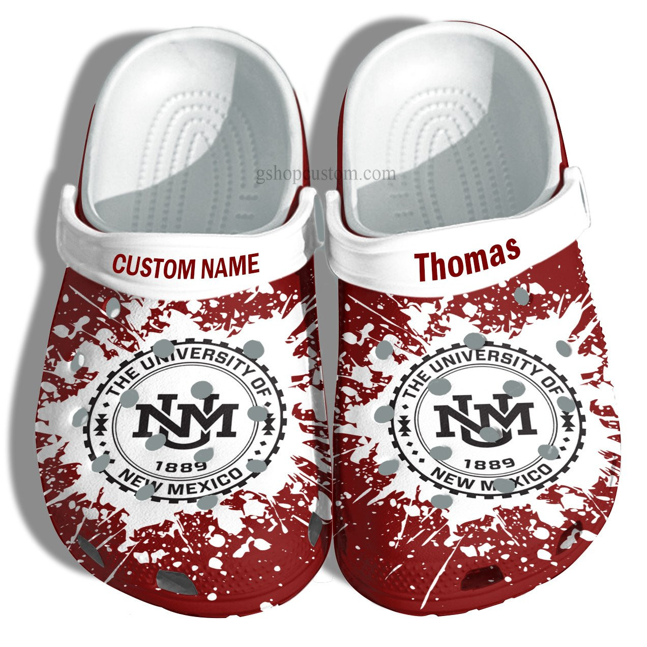 University Of New Mexico University Graduation Gifts Croc Shoes Customize- Admission Gift Crocs Shoes