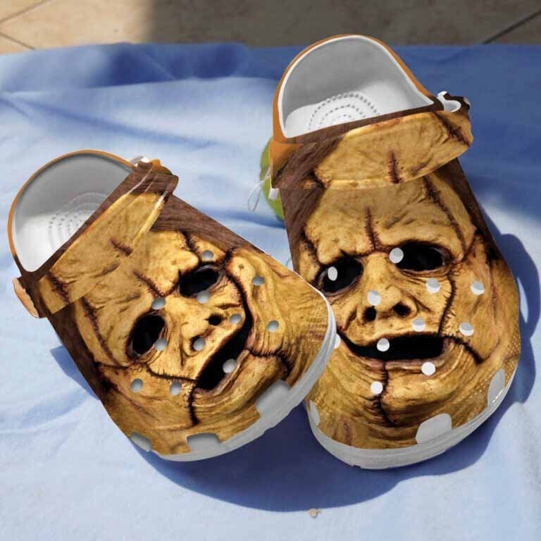 Leatherface Mask Clogs Crocs Shoes Halloween Gifts For Men Women