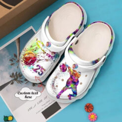 Basketball Personalized Colourful Crocs Classic Clogs Shoes