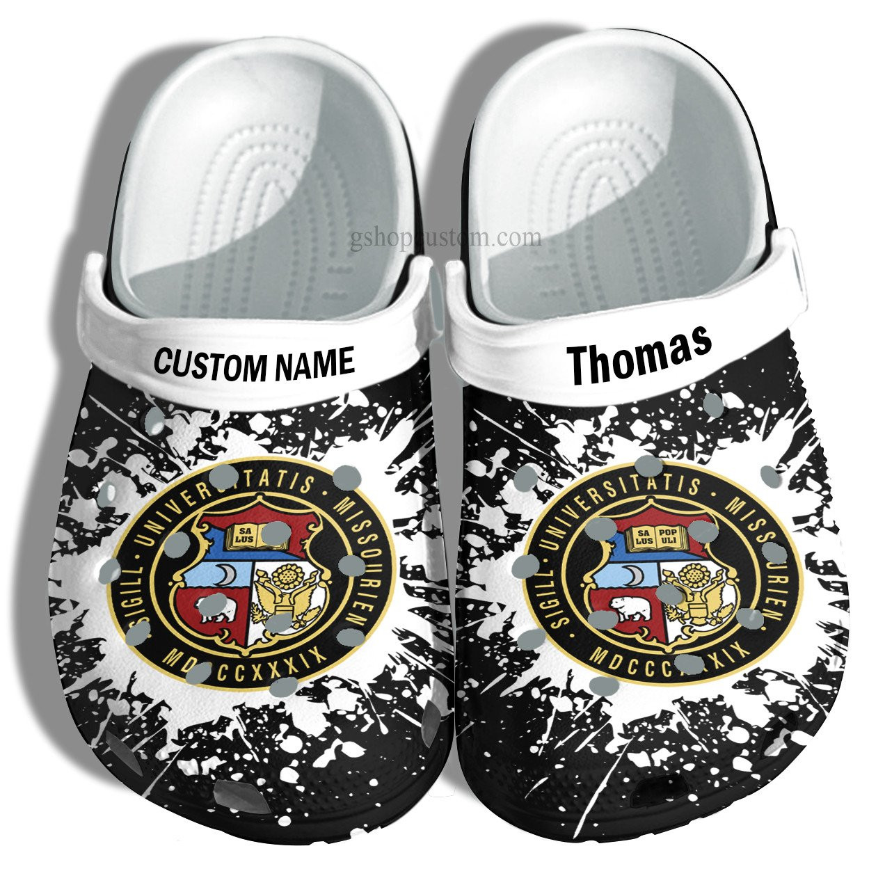 University Of Missouri Graduation Gifts Croc Shoes Customize- Admission Gift Crocs Shoes