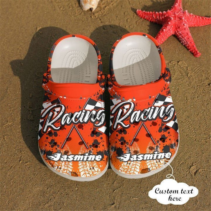 Racing Flag Crocs Classic Clogs Shoes