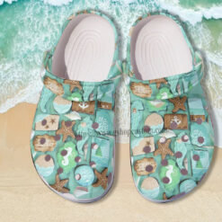 Ocean Star Beach Crocs Shoes Gift Girl Daughter- Summer Beach Lover Shoes Croc Clogs Daughter Gift