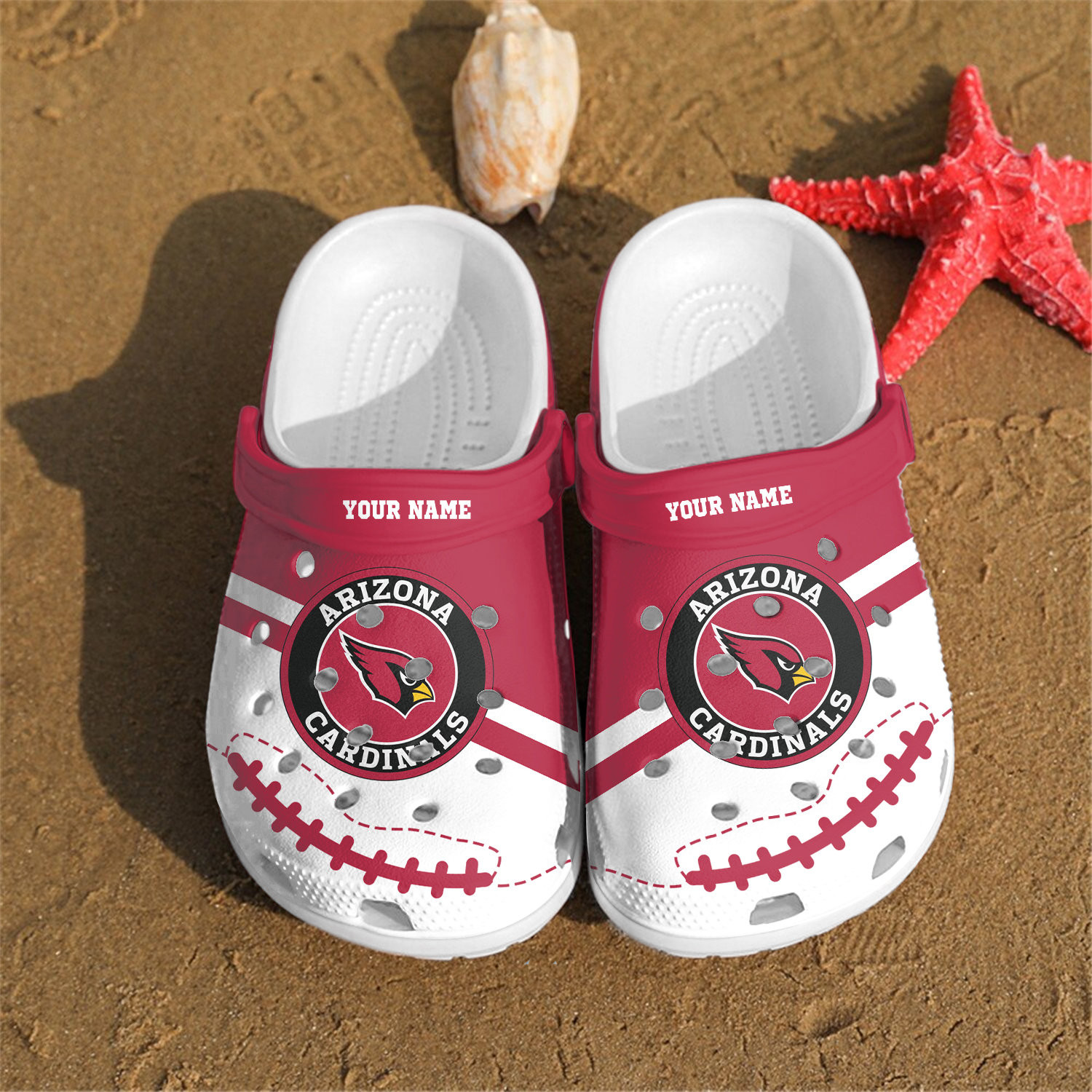 Personalized Arizona Cardinals Clog Shoes