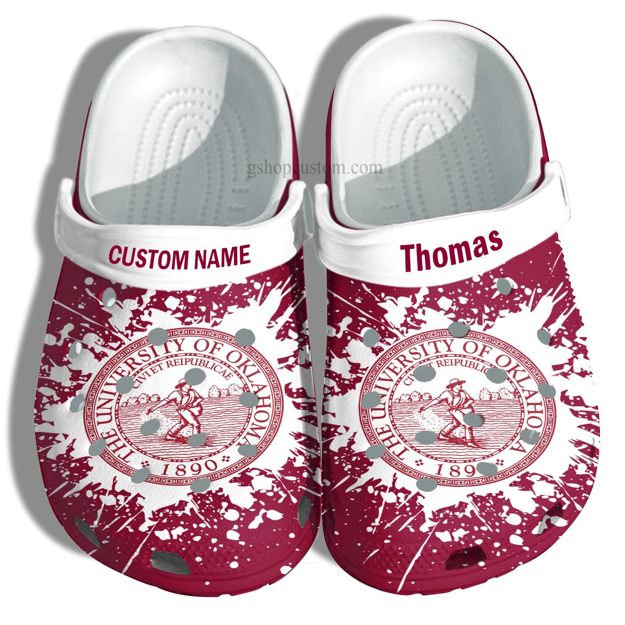 The University Of Oklahoma Graduation Gifts Croc Shoes Customize- Admission Gift Crocs Shoes For Men Women