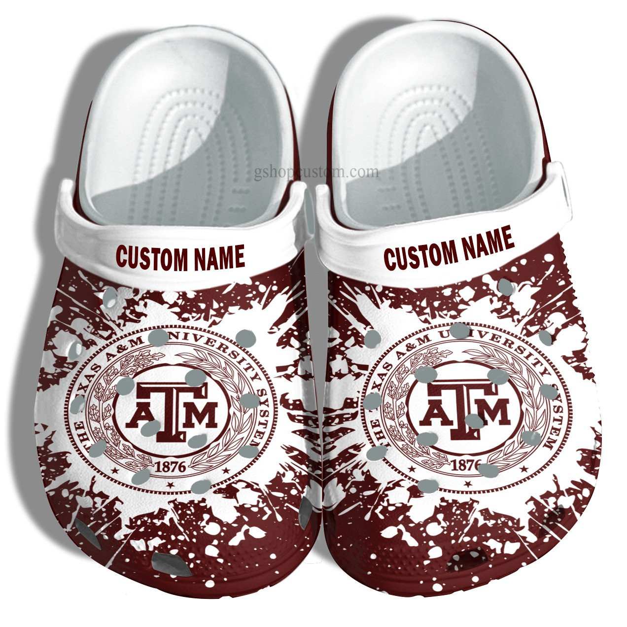 Texas Am University Graduation Gifts Croc Shoes Customize- Admission Gift Crocs Shoes For Men Women