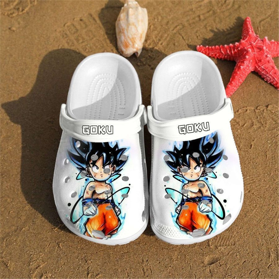 Personalised Goku Art Custom Crocs Clog Shoes