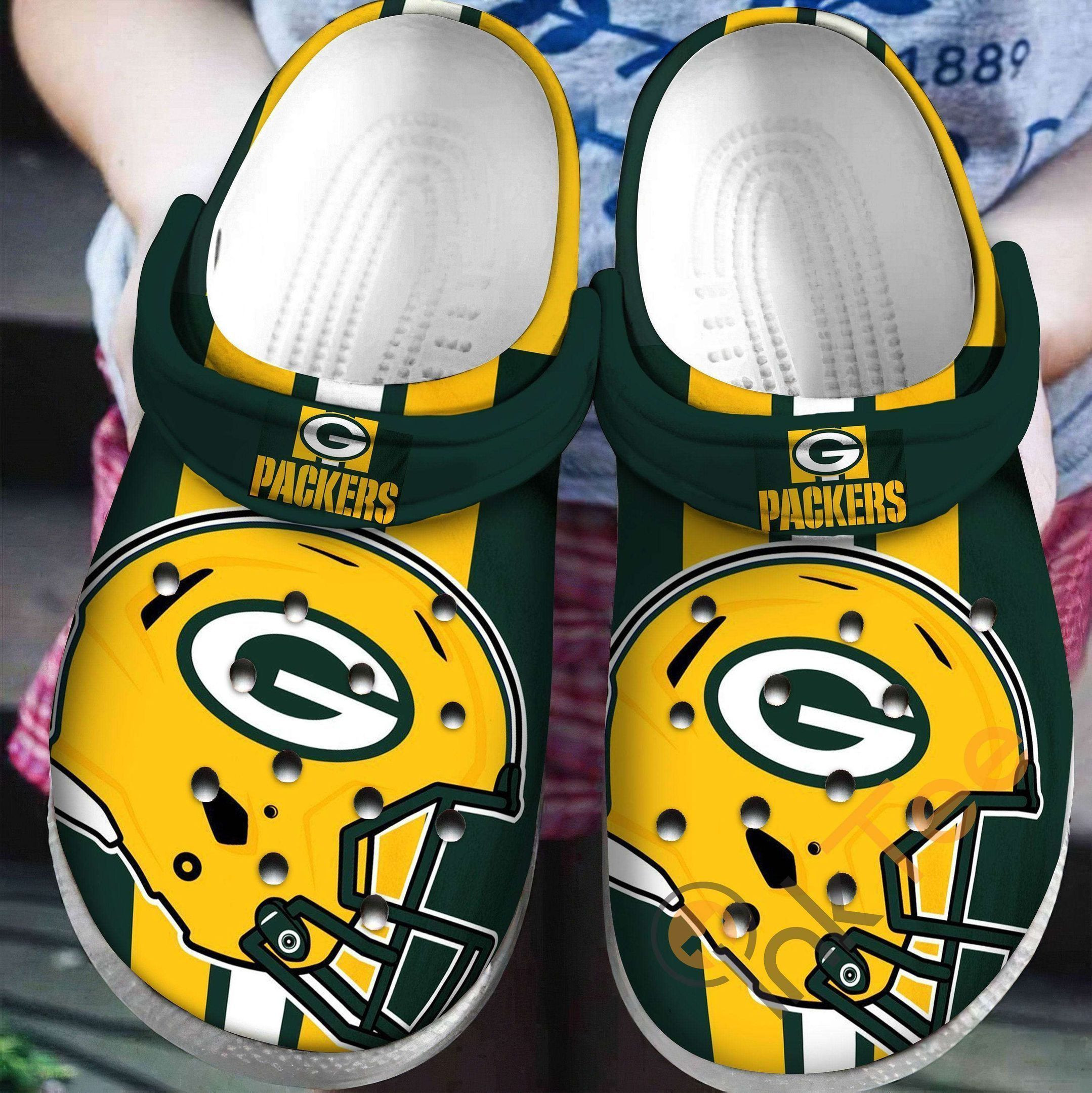 Green Bay Packers Nfl Football Helmet Gift For Fan 4 Crocs Crocband