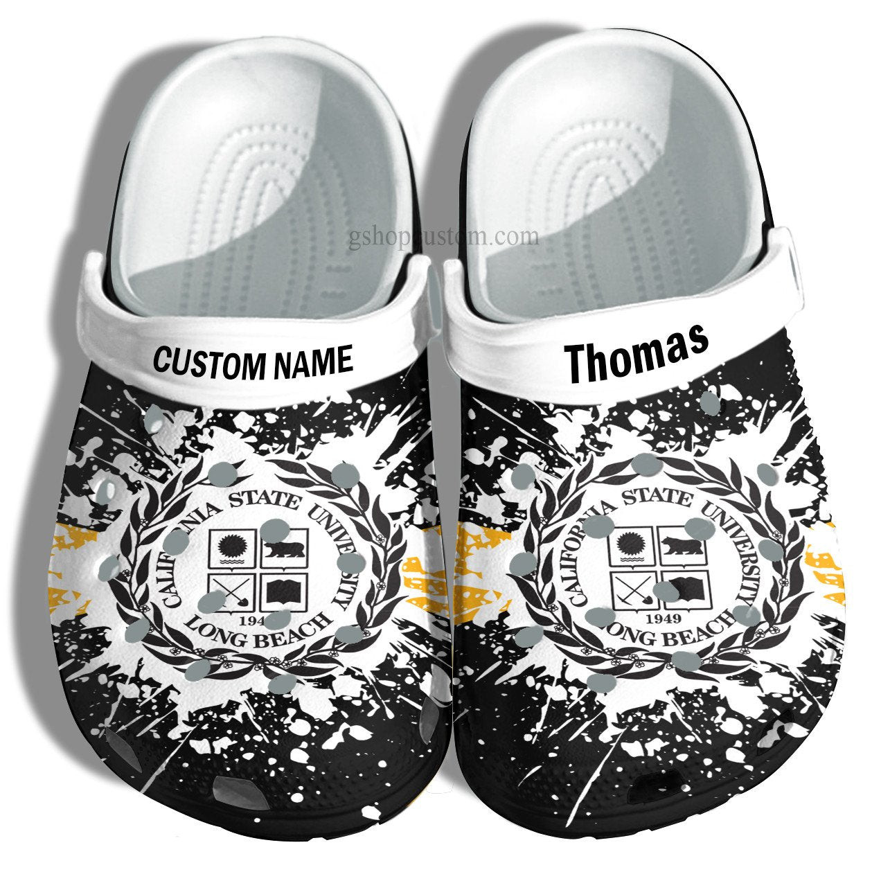 California State University Long Beach Graduation Gifts Croc Shoes Customize- Admission Gift Crocs Shoes
