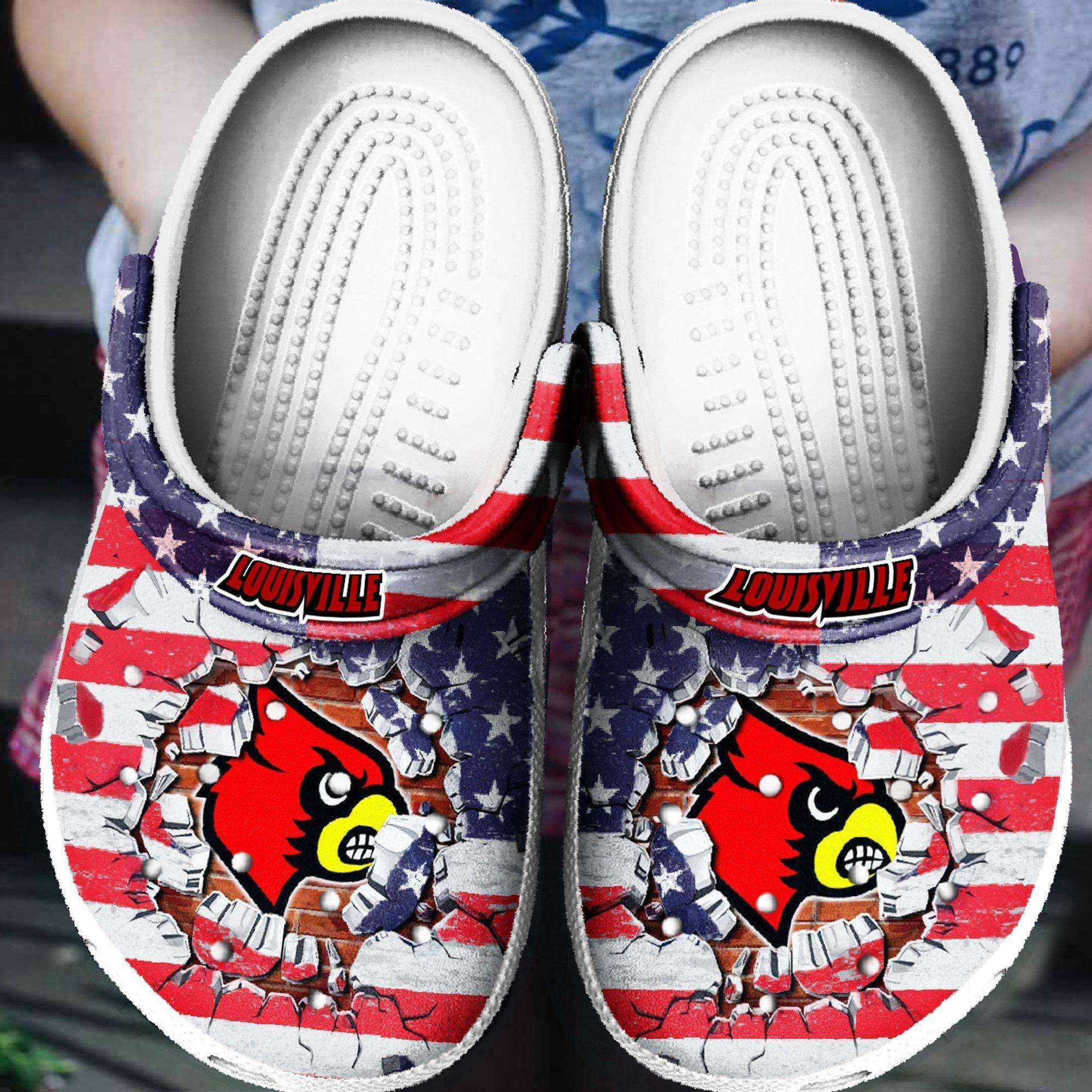 Louisville Arizona Cardinals Nfl For Gift Fan Rubber Crocs Crocband