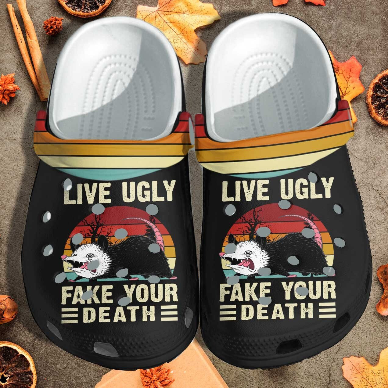 Opossum Funny Live Ugly Shoes Crocs Clogs Gifts For Son Men