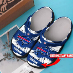 Buffalo Bills Personalized Crocband Nfl Custom Name Clog Shoes