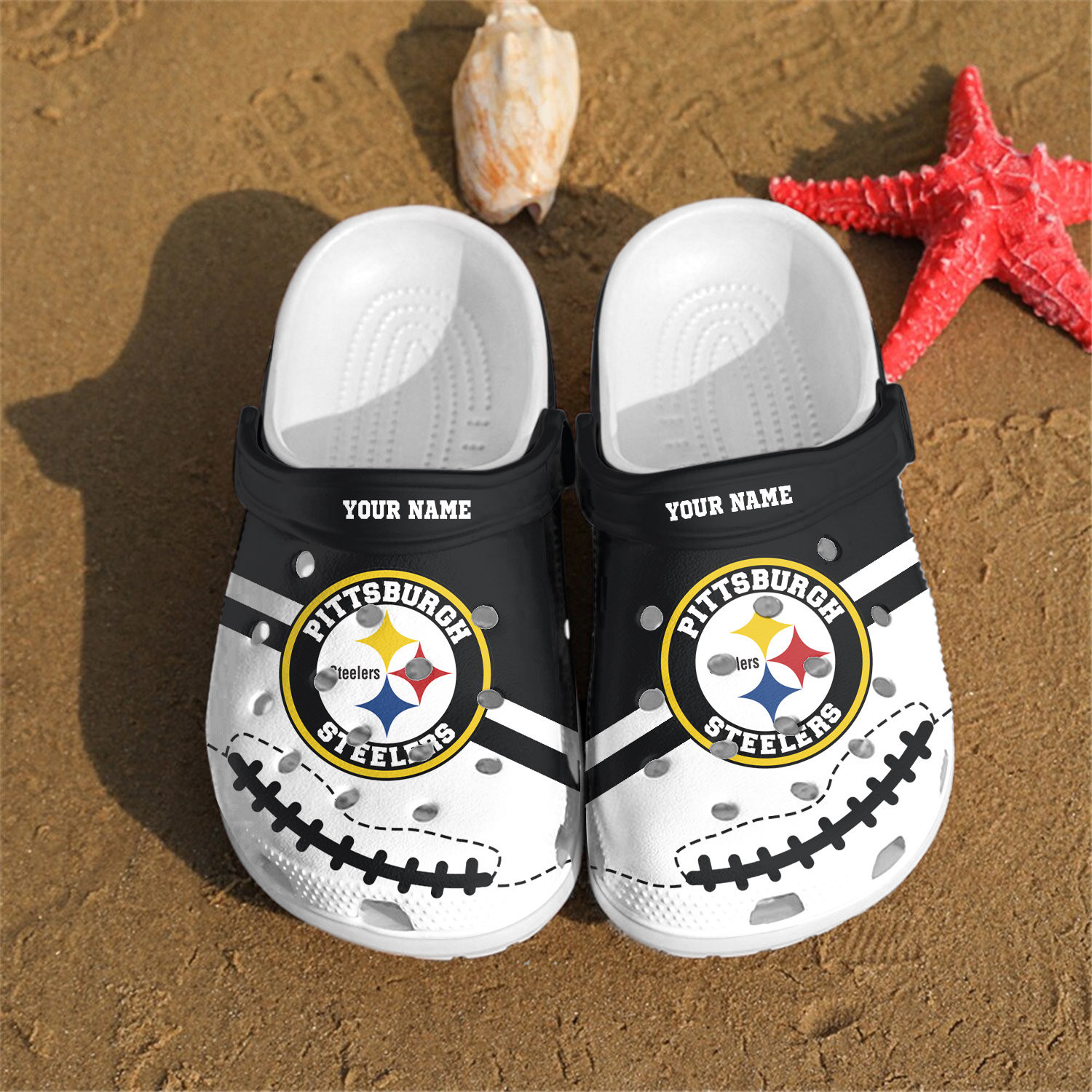 Personalized Pittsburgh Steelers Clog Shoes