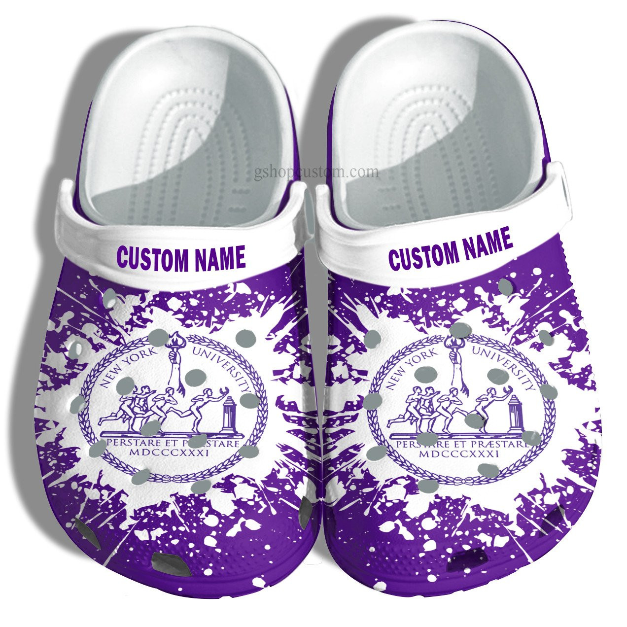 New York University Croc Shoes Customize- University Graduation Gifts Crocs Shoes Admission Gift