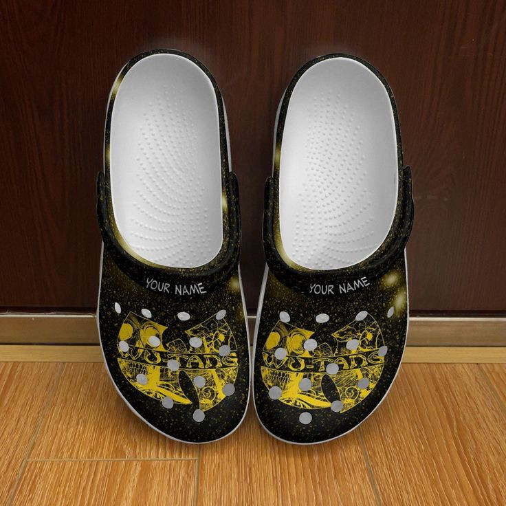 Personalized W Tang Symbol Band Clog Shoes