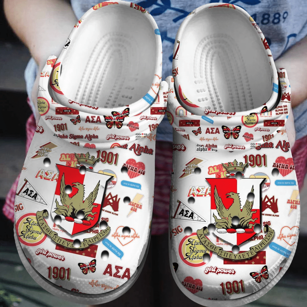 Alpha Sigma Alpha Crocs Classic Clogs Shoes