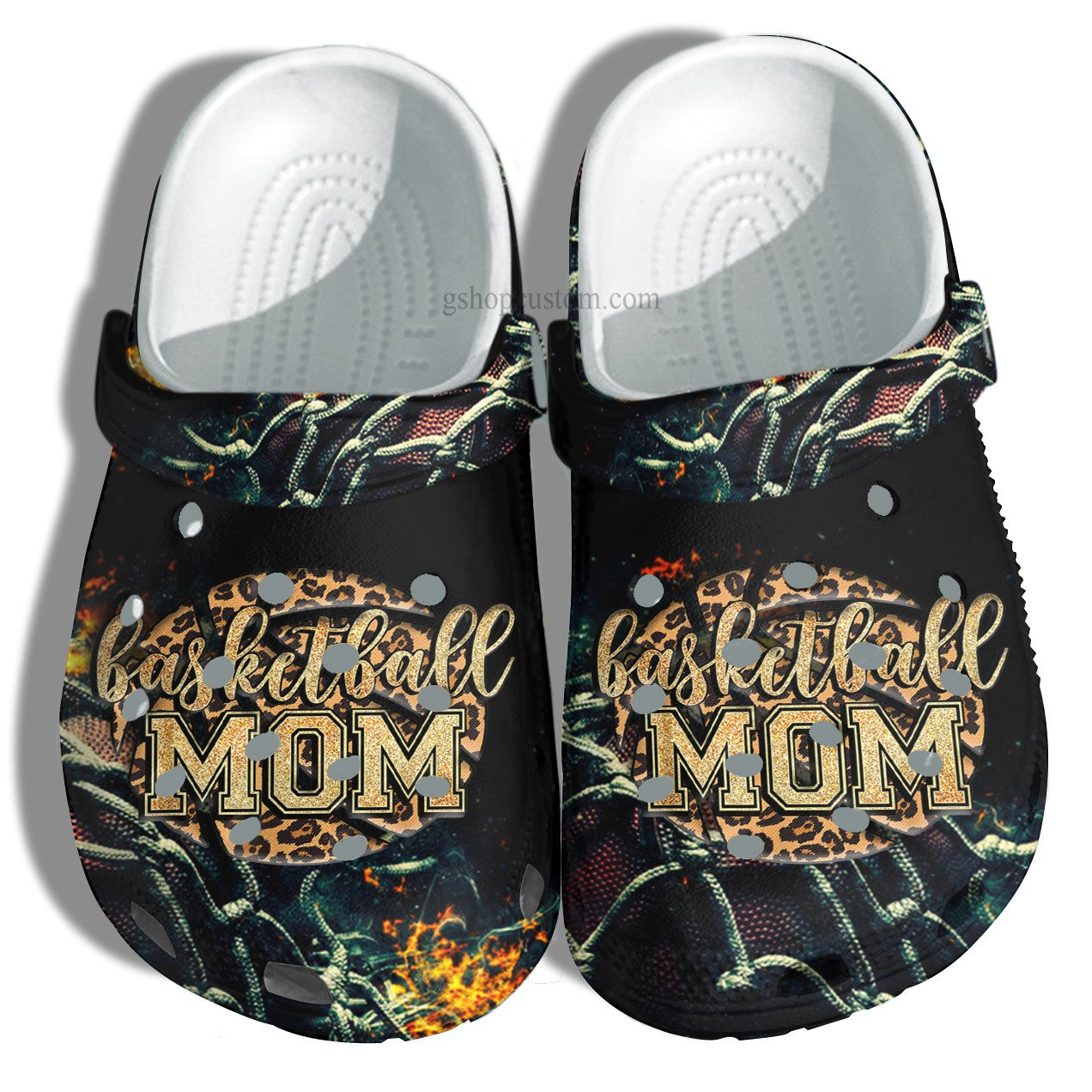 Basketball Mom Cool Women Croc Shoes Gift Grandma - Basketball Cheer Up Son Player Mom Crocs Shoes Gift Mommy Birthday