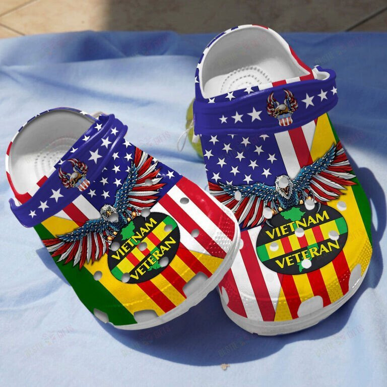 Vietnam Veteran Shoes Crocs Clogs Birthday Gifts For Men Women