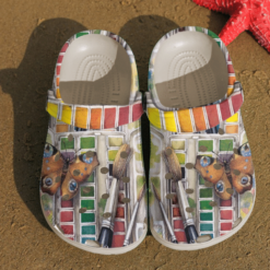 Painting Color Palette Crocs Classic Clogs Shoes