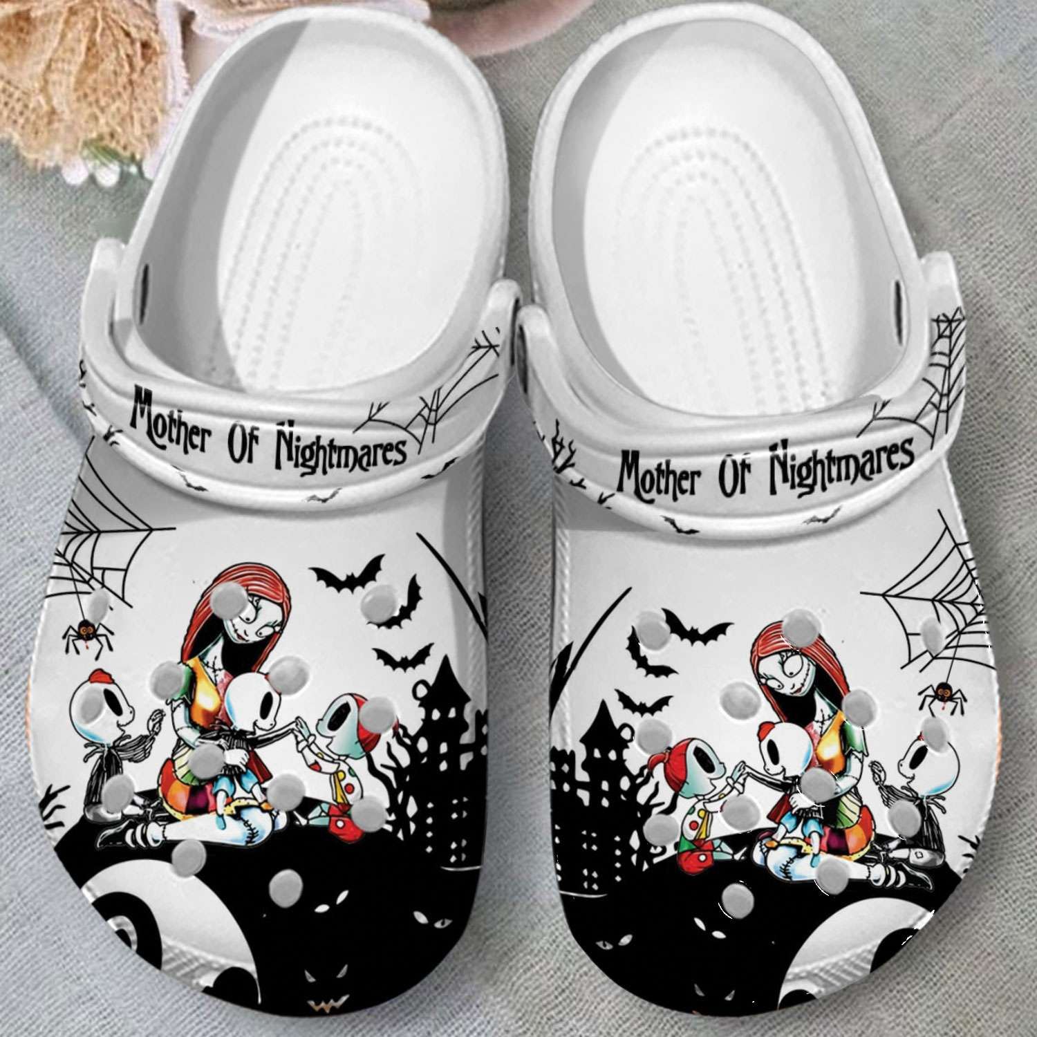 Halloween Sally Skellington Mother Of Nightmares Crocs Crocband Clogs