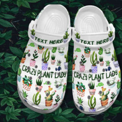 Cactus Garden Worker Croc Shoes For Girl - Cactus Crazy Plant Lady Shoes Croc Clogs Customize Name